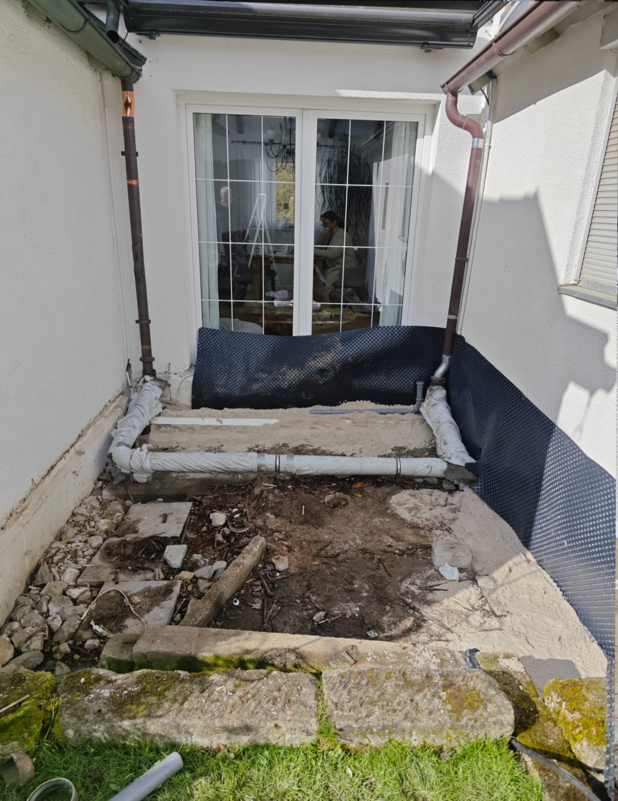 Vorher Terrasse